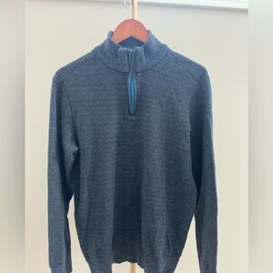 Robert Graham Quartet Half Zip Knit Large